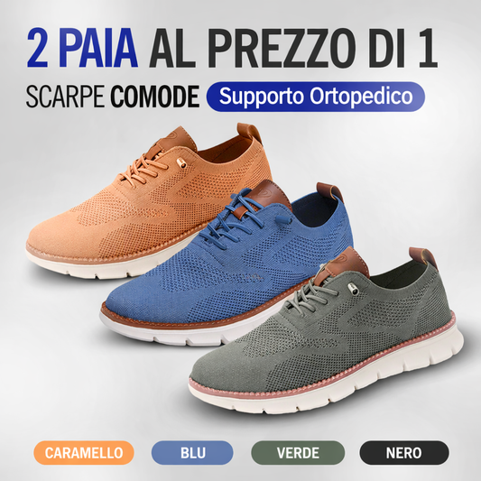 2 PAIA AL PREZZO DI 1 – Scarpe Comode Andare Con Supporto Ortopedico